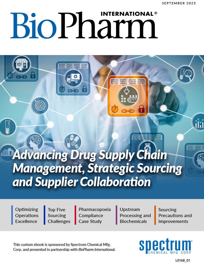 Advancing Drug Supply Chain Management, Strategic Sourcing and Supplier Collaboration